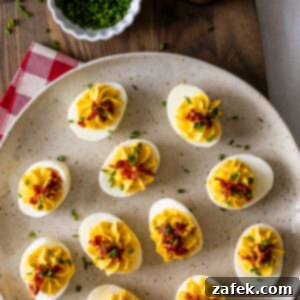 Wasabi Deviled Eggs with Crispy Prosciutto