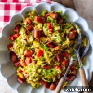 Chicago Hot Dog Salad Recipe Photo - Overhead view of a delicious hot dog salad with all the classic toppings.