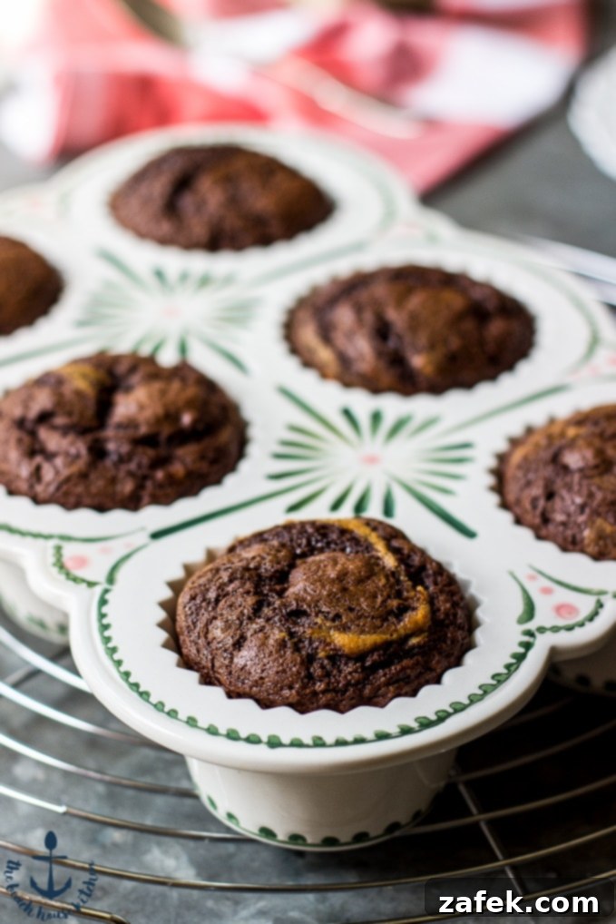 Chocolate Espresso Banana Muffins
