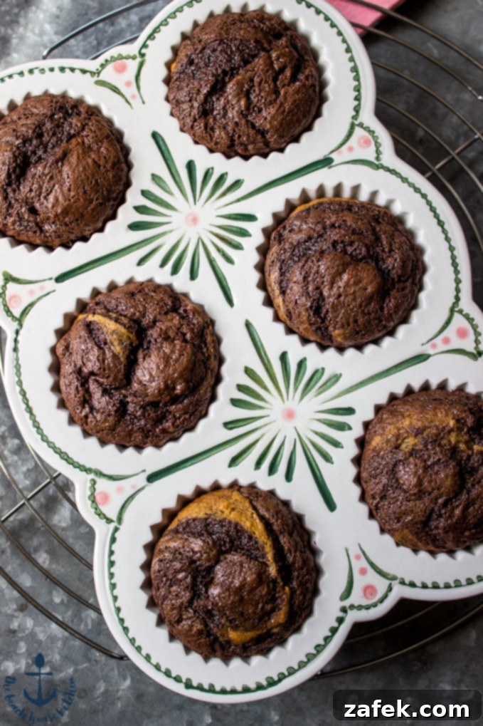 Chocolate Espresso Banana Muffins